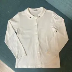 familiar 120cm ホワイト 長袖ブラウス　シャツ　　女の子