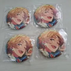 【あんスタ】真白友也　フィーチャー2缶バッジ　4個セット