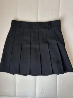 GU プリーツミニスカート ブラック M