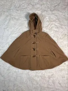 RALPH LAUREN ラルフローレン ポンチョウールコート　ブラウン