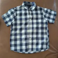 GapKids チェック柄 半袖シャツ 120
