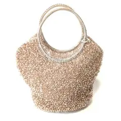 【美品】ANTEPRIMAワイヤーバッグハンドバッグ　ゴールドリングチャーム自立