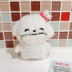 しろいぬちゃんとちゃいぬくん　しろいぬちゃん B　ぬいぐるみ　マスコット　ナムコのサムネイル