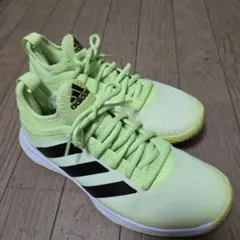 adidas テニスシューズ 23.5cm ライムグリーン