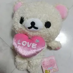 新品リラックマ しあわせ ぬいぐるみ L 恋愛運 ハート コリラックマ 2007