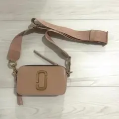 MARC JACOBS ピンクベージュ　ショルダーバッグ　スナップショット