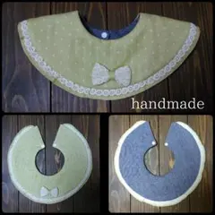 handmade　スタイ　マスタード　イエロー　ダブルガーゼ