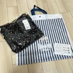 肩リボン付きハートプリントティアードワンピース
