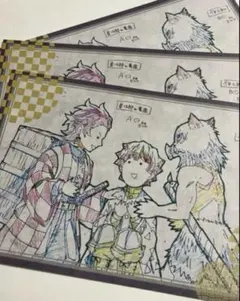 鬼滅の刃　ダイニング　おすそわけポストカード　お楽しみくじ 炭治郎 善逸 b