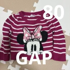 即購入⭕️GAP Disney ミニーマウス ニットセーター 80