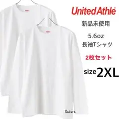 ユナイテッドアスレ 新品未使用 5.6oz 長袖Tシャツ 白 2枚 2XLサイズ