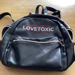 LOVETOXIC ブラックリュック　新品同様のサムネイル
