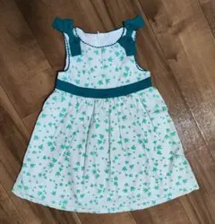 Tartine et Chocolat 小鳥柄ノースリーブワンピース 100