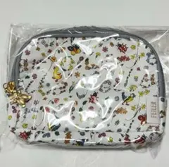 フェイラーハイジ　リバティ　コスメポーチ　ライトグレー