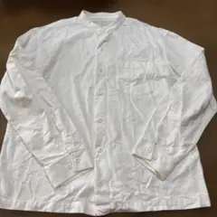 MUJI 無印良品 スタンドカラーシャツ フランネル　Lサイズ