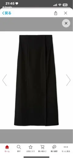 SNIDEL シンプルタイトスカート ブラック