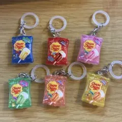 チュッパチャプス アクリルキーホルダー 目印6個セット