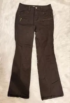 R*o様 フレアデニム ブラウン 平成ブーツカットデニム ストレッチデニム