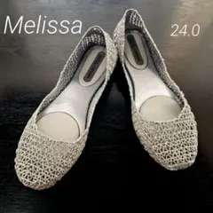 美品 Melissa メリッサ カンパーナ サンダル フラットシューズ シルバーのサムネイル