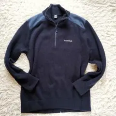 大きいサイズ mont-bell ミッテルレギ ハーフジップ ネイビー XL