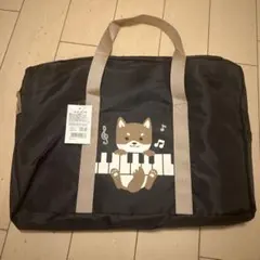 犬とピアノのイラストトートバッグ