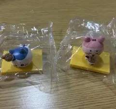 松屋　オリジナルフィギュア　ハチワレ　古本屋　カニ