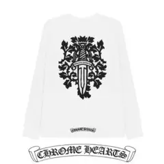 新品インボイス原本】クロムハーツ バーティカルロゴサーマル ロングT 