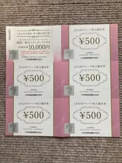 JR九州グループ株主優待券／JR九州高速船株主優待割引券