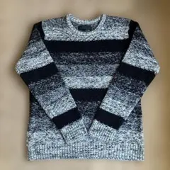 intheattic　インジアティック　ボーダー　メンズ　ニット　L