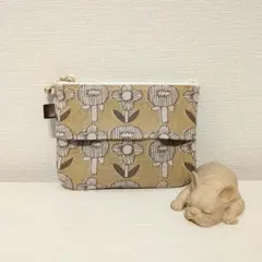 お値下げ中★ポケットティッシュケース付ポーチ ハンドメイド 北欧花柄