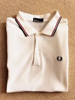 FRED PERRY ポロシャツ ホワイト ティップライン - メルカリ
