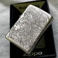 zippo✧ウィング✧ブラウン ニッケル 新品 送料無料 羽根 ジッポ 