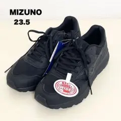 【新品】ミズノ ウォーキングシューズ ブラック コンフォート 靴 幅広 23.5
