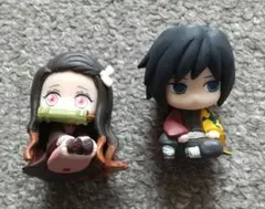 鬼滅の刃 すわらせ隊 冨岡義勇 & 竈門禰豆子 セット 台座無し ジャンク品