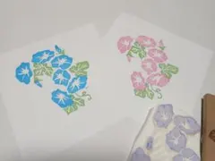 sale 消しゴムはんこ　朝顔