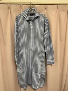 Polo Ralph Lauren シャツワンピース 青と白のストライプ