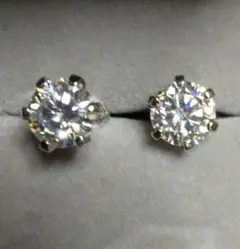 クリスタルピアスセット シルバー色