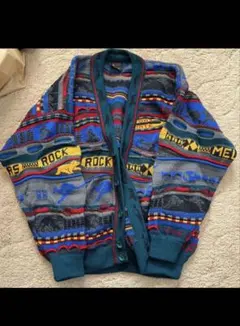 HYSPORT 3Dニット カーディガン オーストラリア製 ユーロ 90s