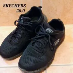 【26cm】メンズスケッチャーズ SKECHERS スニーカー ブラック 軽量