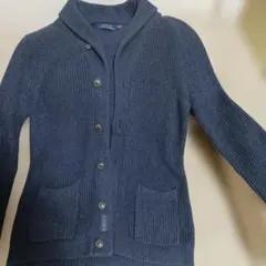 POLO RALPH LAUREN ショールカラー カーディガン ネイビー