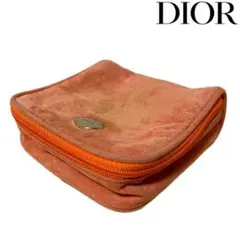 クリスチャン・ディオール スエード オレンジポーチ ノベルティ