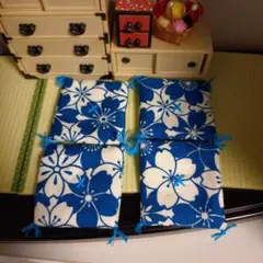 シルバニアファミリーサイズ☆花柄お座布団2枚一組 - メルカリ