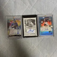 MLB 直筆サイン3枚セット オースティン ジャクソン ケイ