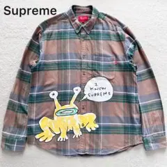 Supreme シュプリーム ダニエル ジョンストン チェック ネルシャツ Supreme シュプリーム Daniel Johnston Plaid Shirt ダニエル
