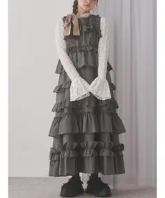 フリルティアードワンピース merry jenny メリージェニー