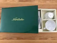 新品☆ノリタケ☆レースウッドゴールドティー　コーヒー碗皿ペアセットコーヒーカップ