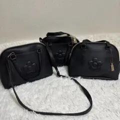 極美品✨MARY QUANT ショルダー　2way シボ　チャーム　3点　まとめ