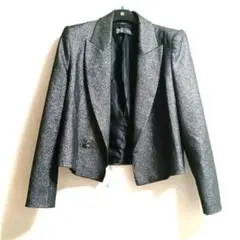 ザラ ショート丈ラメジャケット