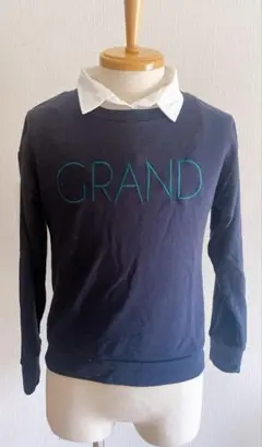 襟付き スウェット