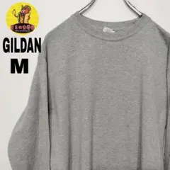 usa古着 GILDAN　ロングTシャツM　グレーのサムネイル